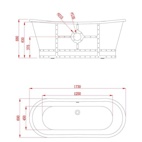 BC Designs Industrial Boat Bath